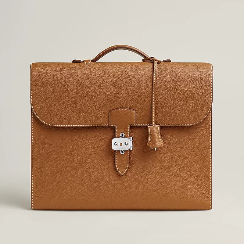 Leather briefcase