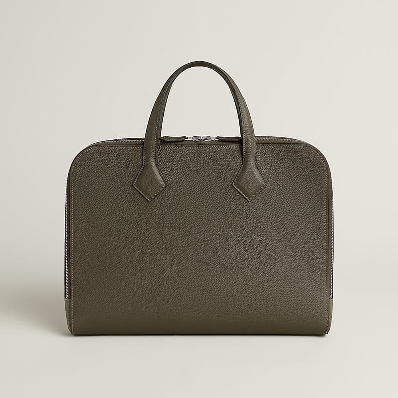 Leather weekender bag