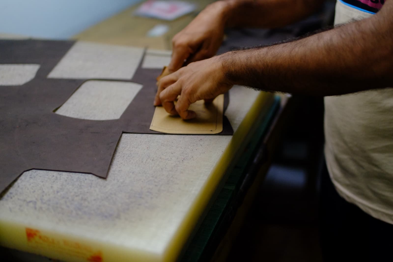 Pattern cutting on the workbench