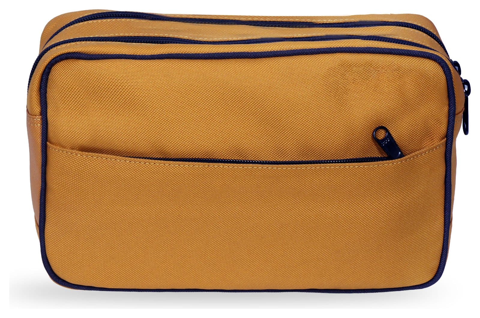 Mustard canvas toiletry bag