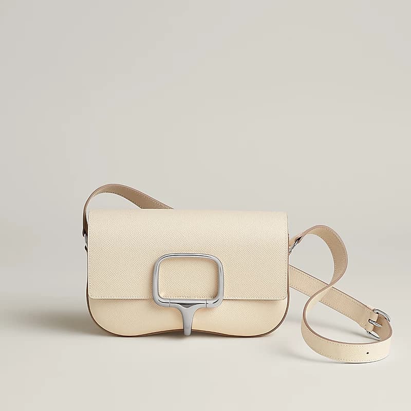 Leather crossbody with clasp